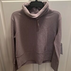 RBX Active Cowl Neck Sweatshirt Tunic Light Purple Medium NWT Reebok